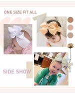 doboi 20pcs Baby Girl Bows Baby Headbands 6Inches Hair Accessories Infant Newborn Toddler Baby Bows and Nylon Headbands Big Bows for Baby Girls - Image 6